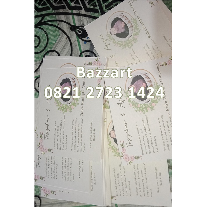 Jual Sticker Aqiqah Sunat Khitan Tasyakur Desain Custom untuk Label ...
