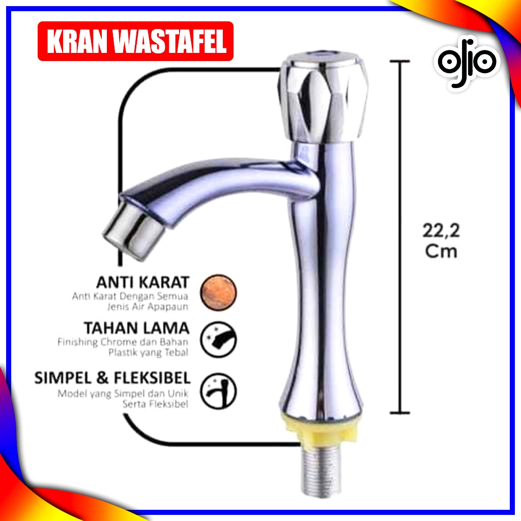 Jual Ojio Kran Air Wastafel Cuci Tangan Kran Cuci Tangan Kran Wastafel Keran Air Putar