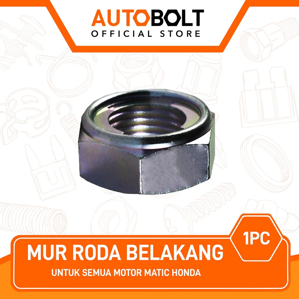 Jual Mur Roda Belakang 16 mm Untuk Semua Honda Matic Beat Vario 110 125 ...