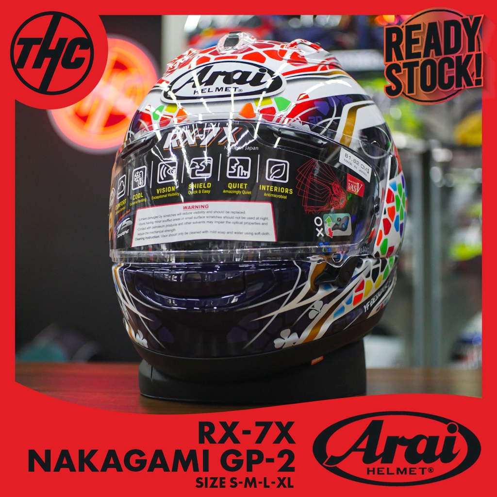 Jual ARAI RX7X NAKAGAMI GP2 | Shopee Indonesia
