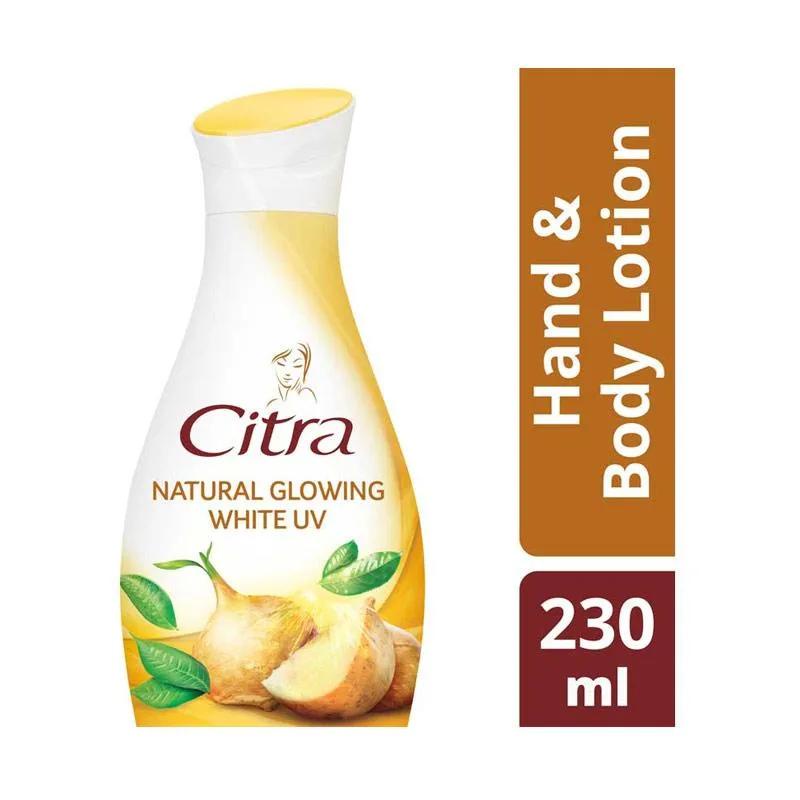Jual Citra Hand & Body Lotion Natural Glowing White UV citra botol ...