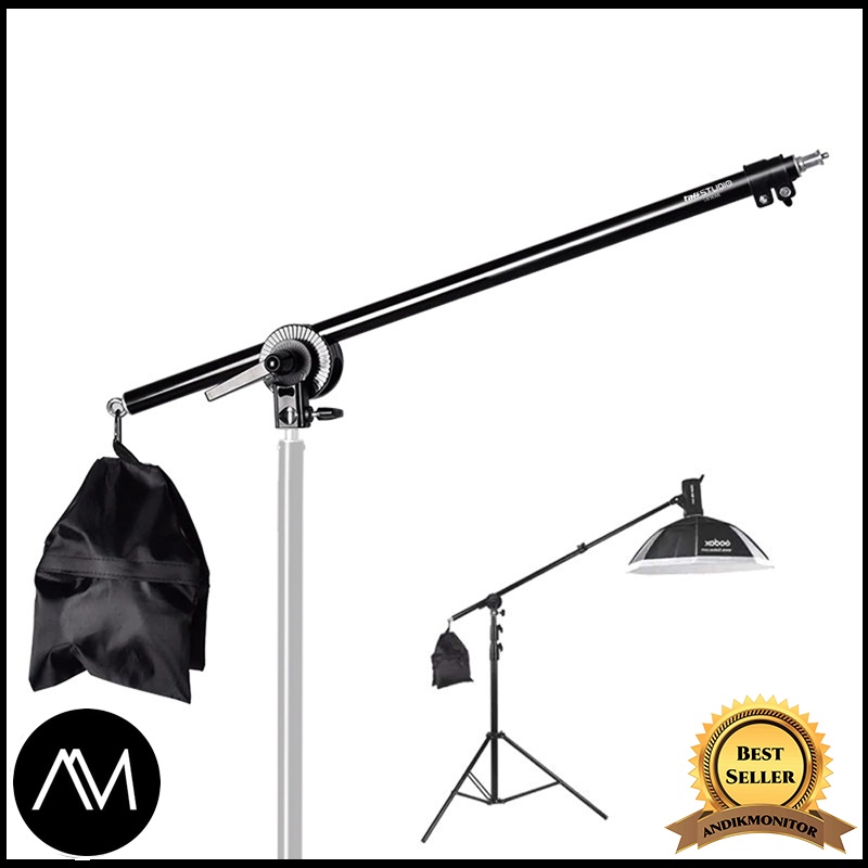 Jual Taffstudio Video Boom Arm Stand Bracket Telescopic Lampu Foto Studio Shopee Indonesia