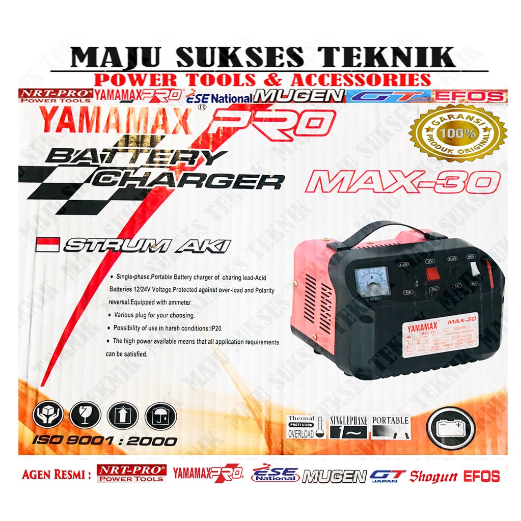 Jual YAMAMAX PRO MAX 30 Battery Baterai Charger / Setrum Aki ACCU