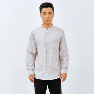 M231 Kemeja Pria Koko Panjang Abu 2969