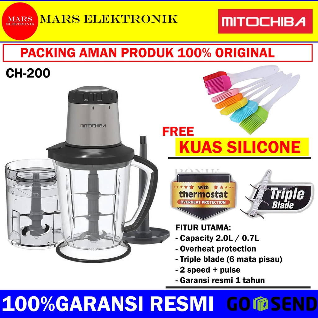 Jual Mitochiba Food Chopper Ch 200 Magic Chopper Blender Multifungsi Mitochiba Ch 200 1872