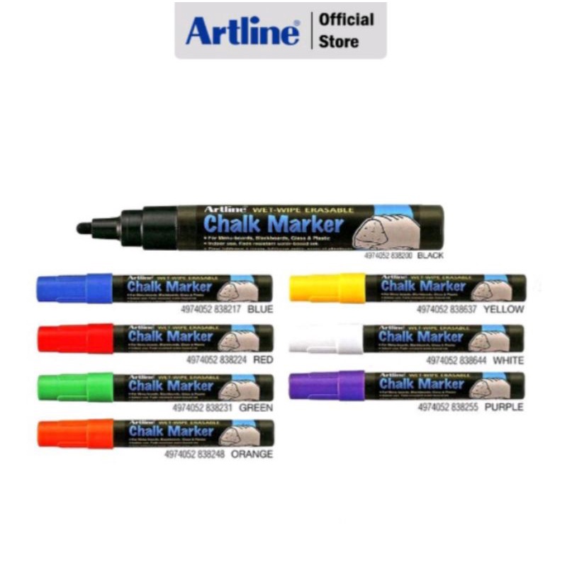 Jual Artline Chalk Marker EPW4 Shopee Indonesia