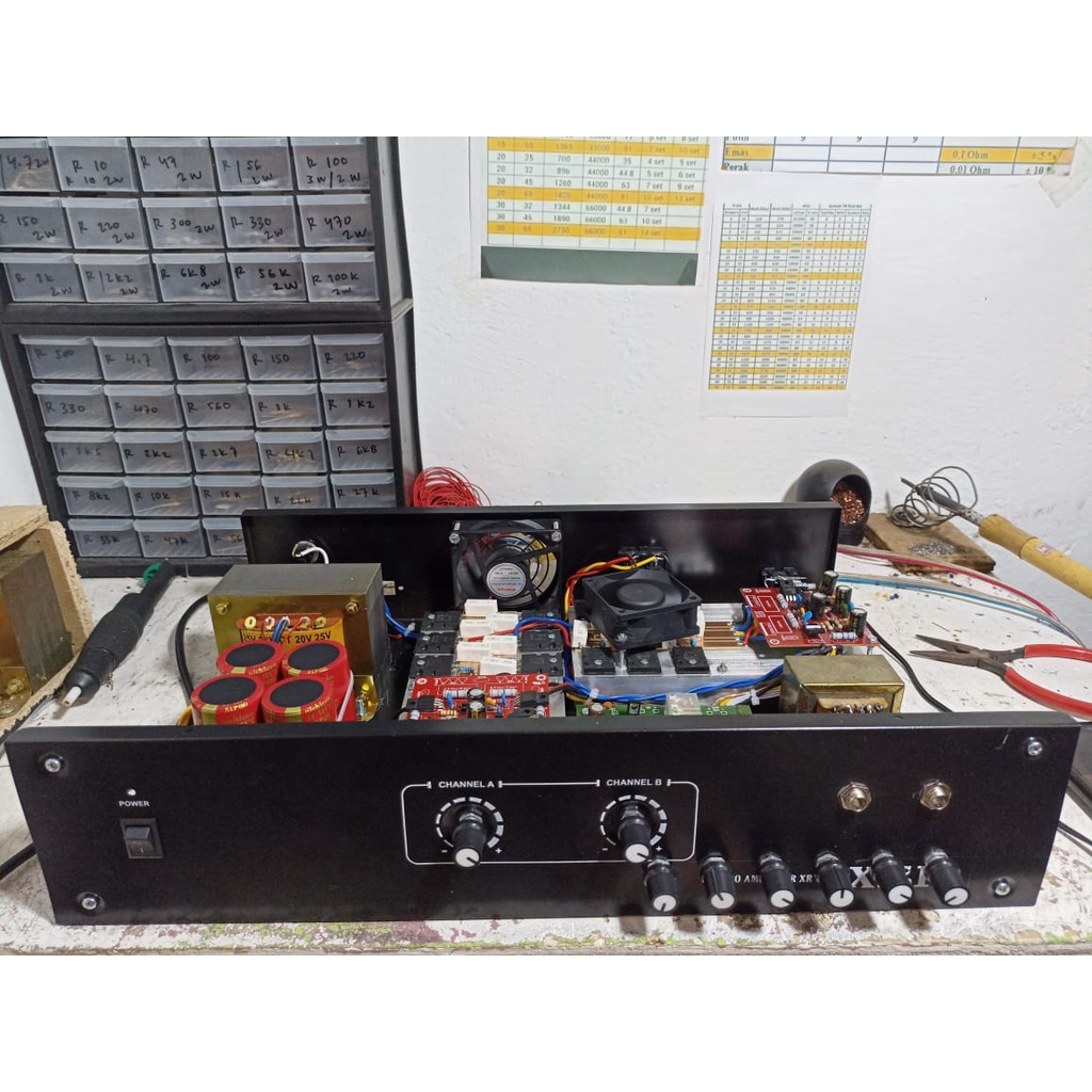 Jual power amplifier 10 ampere kotak biasa ct 45 / 60v dc Shopee