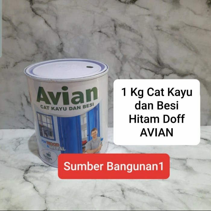 Jual Cat Avian Kayu Dan Besi Kg Hitam Doff Arang Super Black Matt Shopee Indonesia