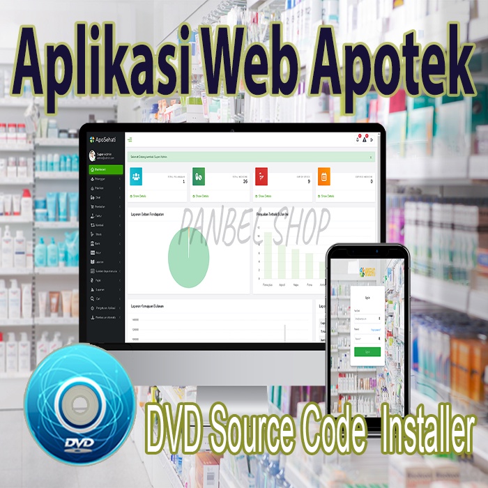 Jual Aplikasi Web Apotek & Toko Obat with POS (Source Code) | Shopee ...