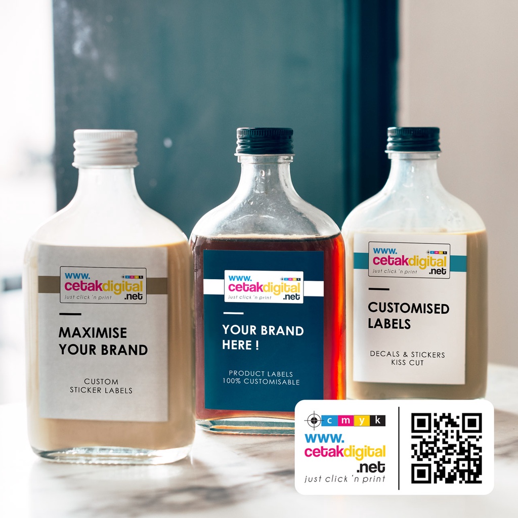 Jual Cetak Sticker Label A3 - Stiker Custom / Decal Bahan Kertas ...