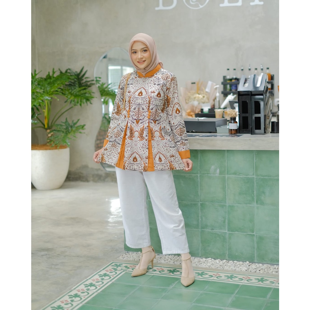 Jual Baju Wanita Kemeja Wanita Blus Batik Wanita | Shopee Indonesia