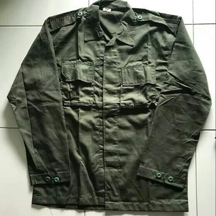 Jual Promo Baju Seragam Setelan Pdl Ijo Hijau Menwa Koramil Standar Tni