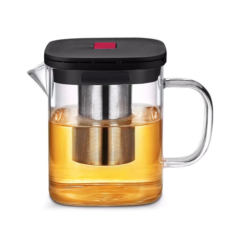 Jual Teko Kaca Tahan Panas Pitcher Teh Square Glass Teapot With Infuser Teko Kaca Kotak Dengan 1572