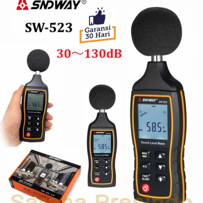 Jual Laku Digital Sound Level Meter Noise Meter Sndway Sw523 | Shopee ...