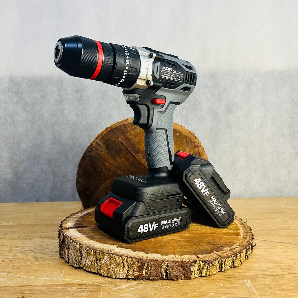 Jual Mesin Bor Baterai Cordless Impact Drill APR Japan 48v 13mm ...