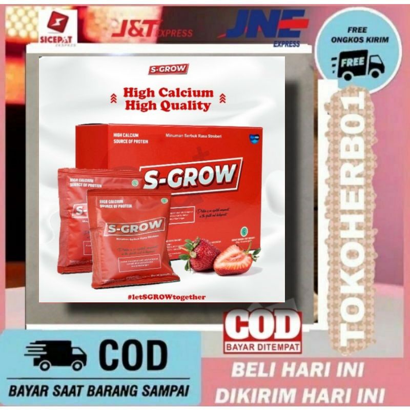 Jual S-GROW original Peninggi Badan Terbaik 1 BOX ISI 10 SACHET ...