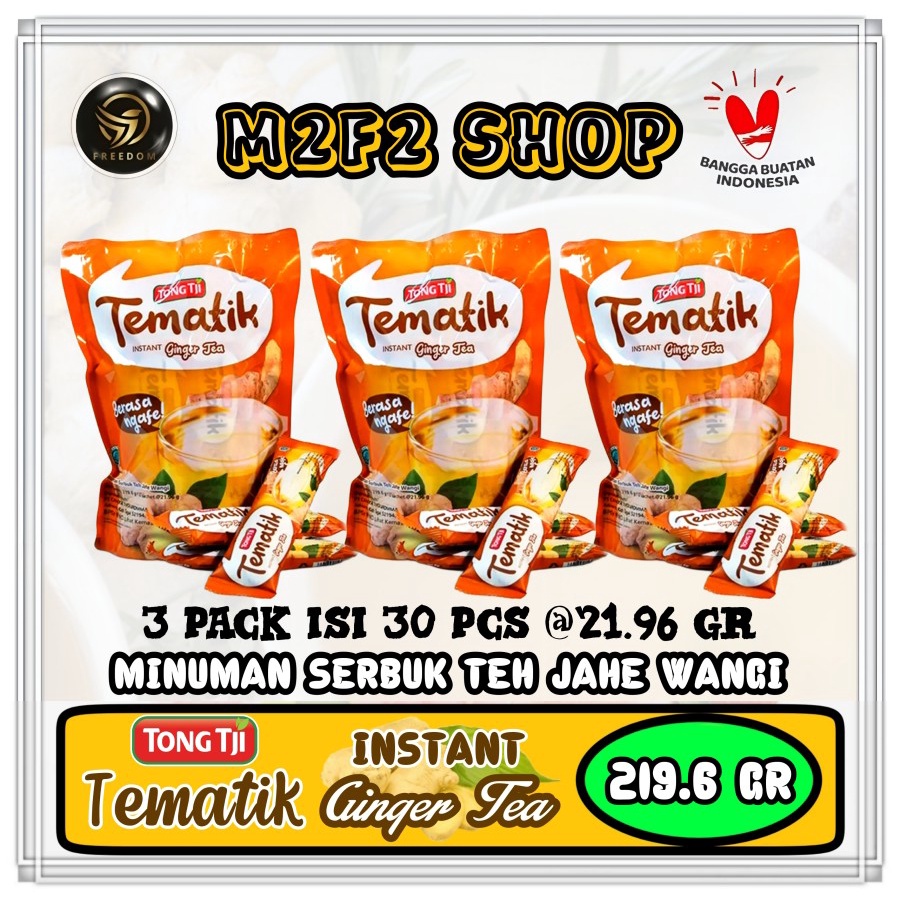 Jual Teh Bubuk Tong Tji Tematik Rasa Jahe Wangi | Ginger Tea Bag - 21 ...
