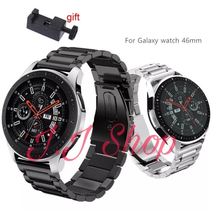 Jual Stainless Steel Strap Smartwatch Samsung Galaxy Watch 46mm Sm R800 Hitam Shopee Indonesia 7537