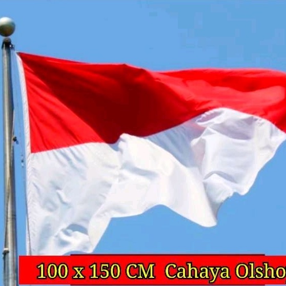 Jual BENDERA MERAH PUTIH SATIN / BENDERA MERAH PUTIH PREMIUM 100 x 150 ...