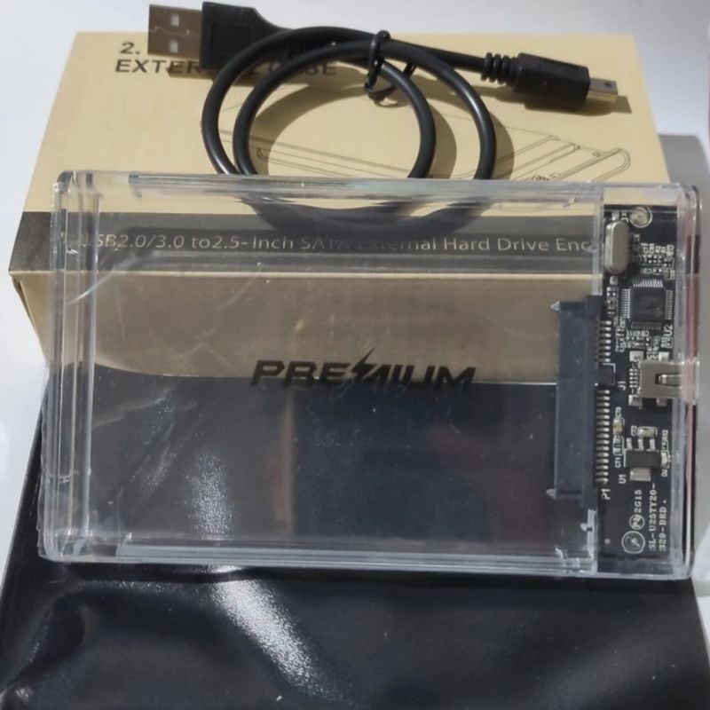 Jual CASE RACK HDD SSD HARDISK 2.5 v 3.0 2.0 TRANSPARAN EXTERNAL ...