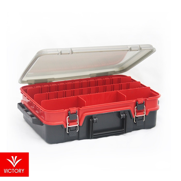 Jual Mancing Tackle Box Double Layer Dl 3007 - Victory Smart Box ...