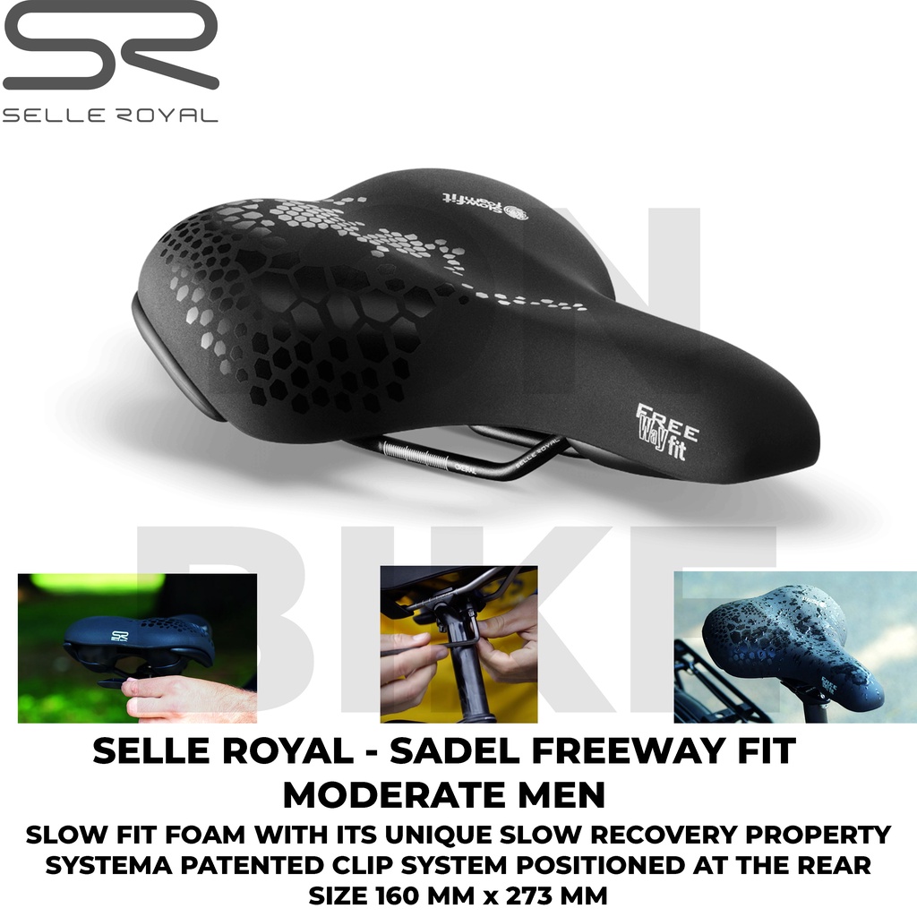 Selle Royal FreeWay selle modérée - acier, noir, homme