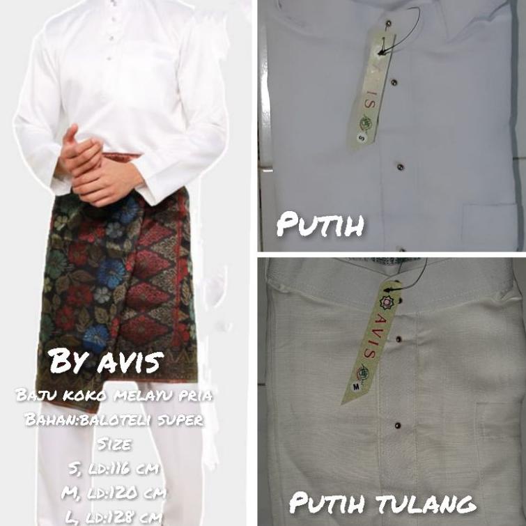 Jual Teluk Belanga Baju Koko Melayu Pria Original Kode W1447 Shopee Indonesia 