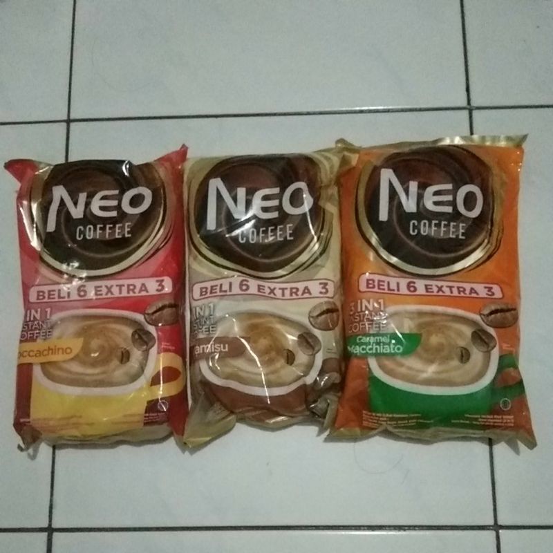 Jual Kopi Neo Coffee tiramisu mocachino machiato isi 9 sachet Shopee