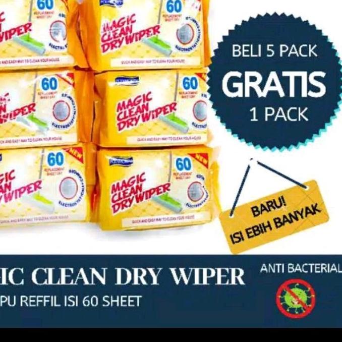 Jual Beli Gratis Magic Clean Dry Wiper Sheets Alat Pel