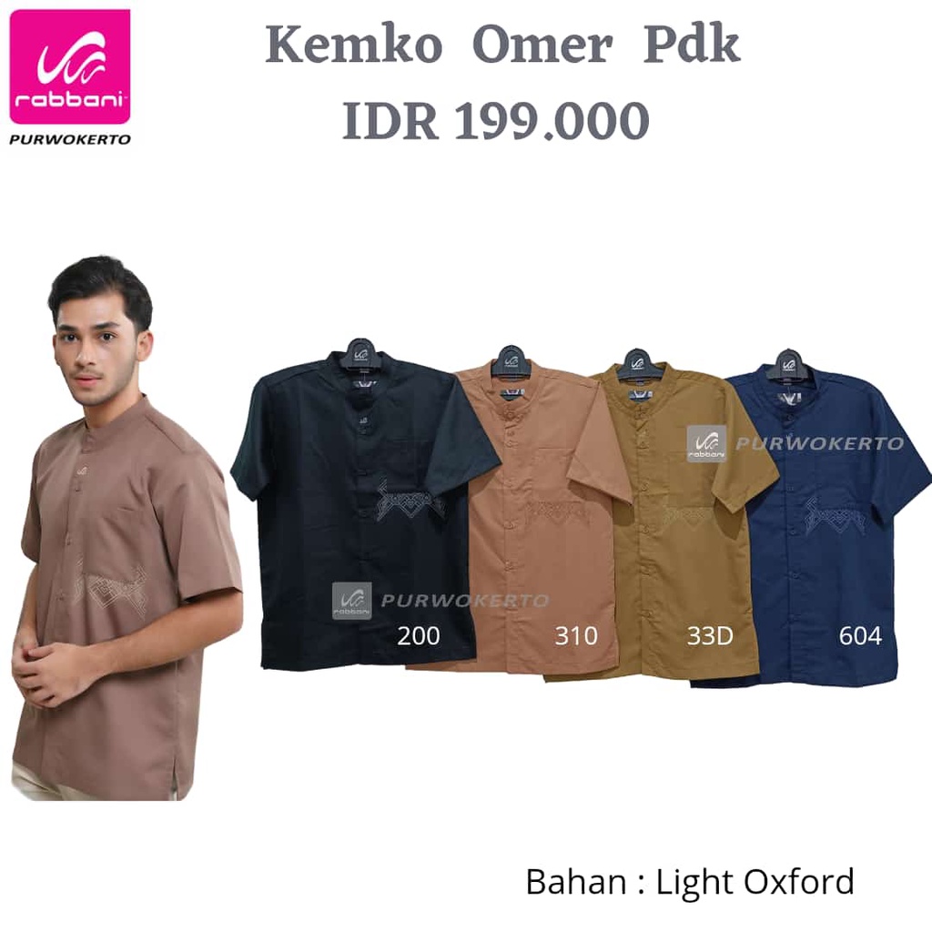 Jual RABBANI - KEMEJA KOKO OMER PDK / KEMKO OMER RABBANI | Shopee Indonesia