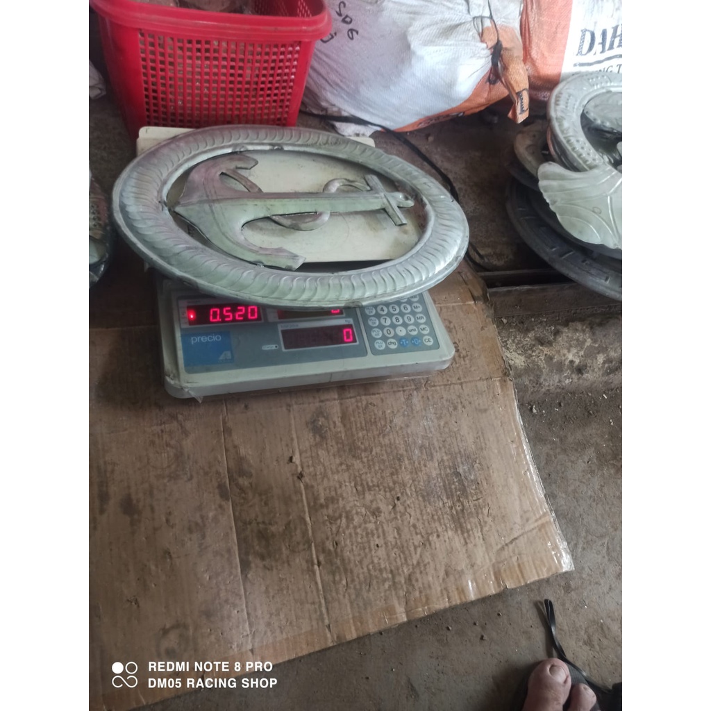 Jual ornamen pagar besi tempa klasik minimalis motif ring jangkar dua