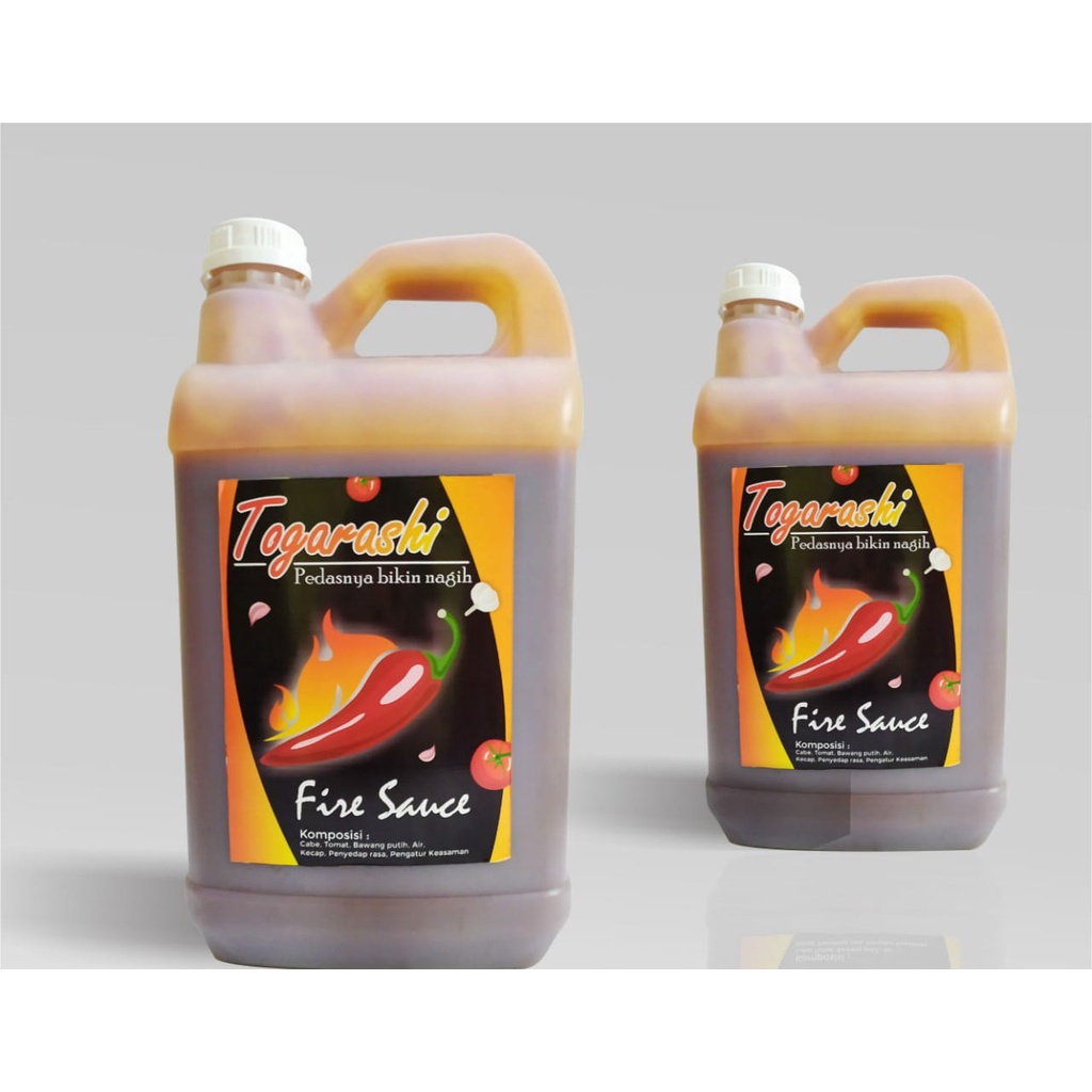 Jual Paket usaha togarashi fire sauce 5 kg level 1-5 saus bbq ala ...