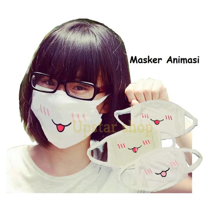 Jual Masker Kain Animasi Pcs Anime Penutup Mulut Anti Debu Imut Kawaii Shopee Indonesia