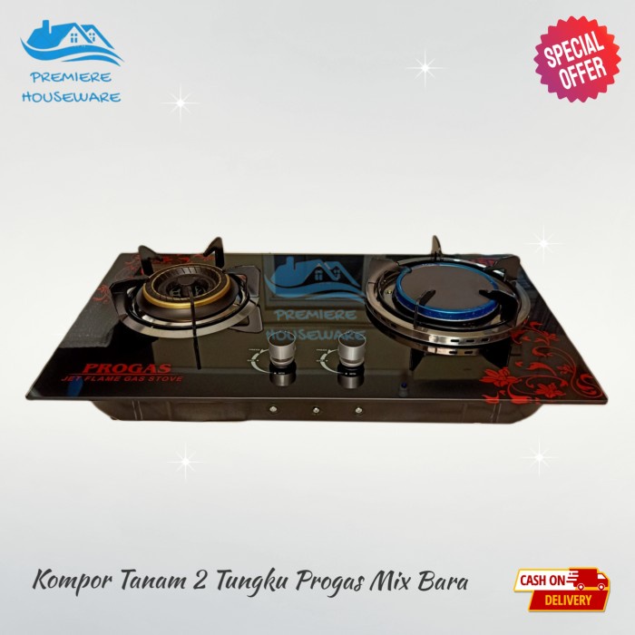 Jual Kompor Tanam Gas Kaca Tanam Progas Duduk Tungku Original Shopee Indonesia