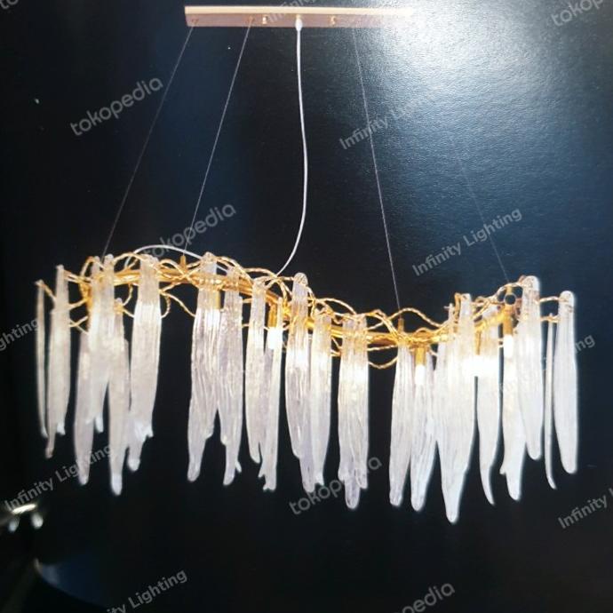 Jual Lampu Gantung Ranting Akar Cristal Minimalis Gold 120 Cm Store ...