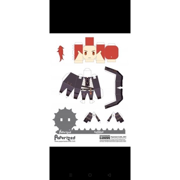 Jual jasa print rakit paper craft tokoh anime game film - kertas tidak