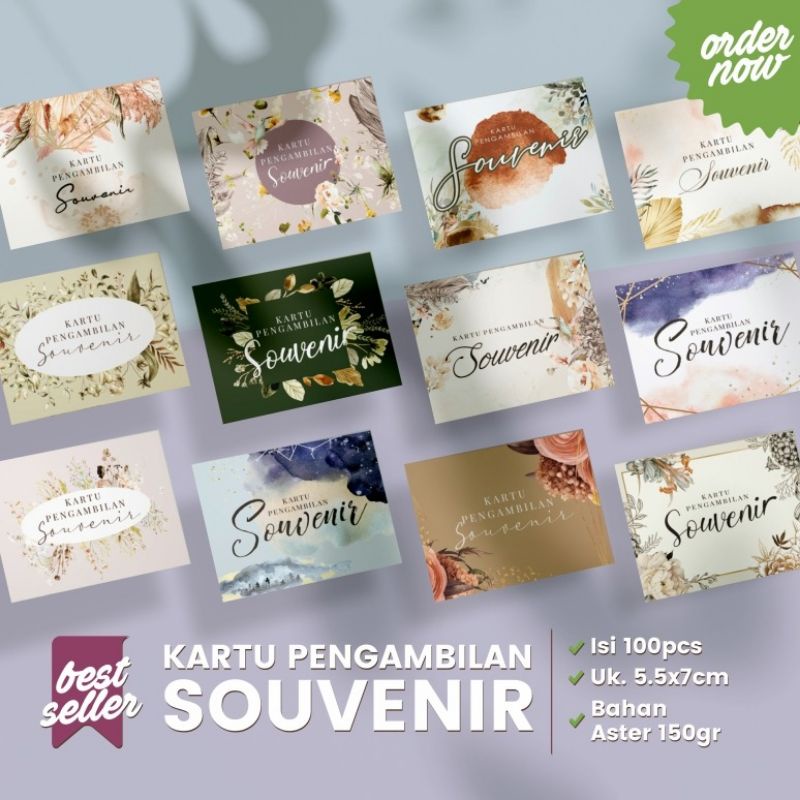 KARTU KPS ISI 100 PCS  | KARTU PENGAMBILAN SOUVENIR | KUPON SOUVENIR | KARTU SOUVENIR