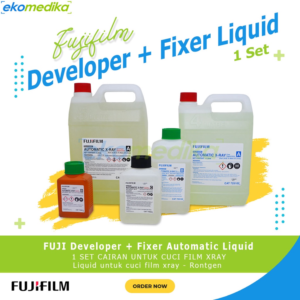 Jual PAKET FUJI FILM FIXER & DEVELOPER AUTOMATIC LIQUID 1 SET LENGKAP ...