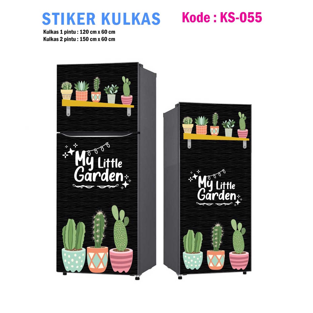 Jual Stiker Kulkas 1 Pintu dan Sticker Kulkas 2 pintu Pot Bunga ...