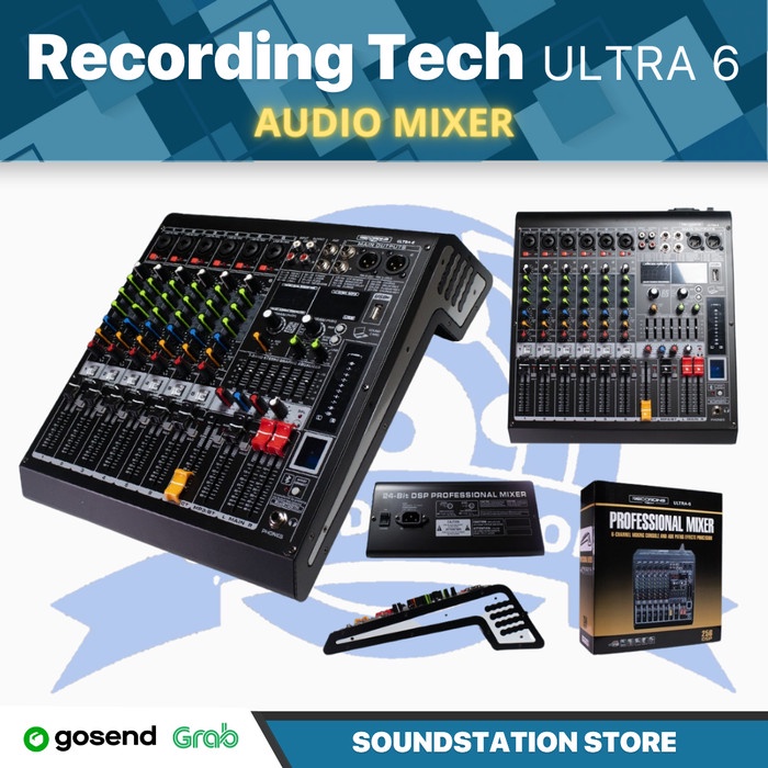 Jual RECORDING TECH ULTRA 6 MIXING CONSOLE | Audio MIxer 6 Channel ...