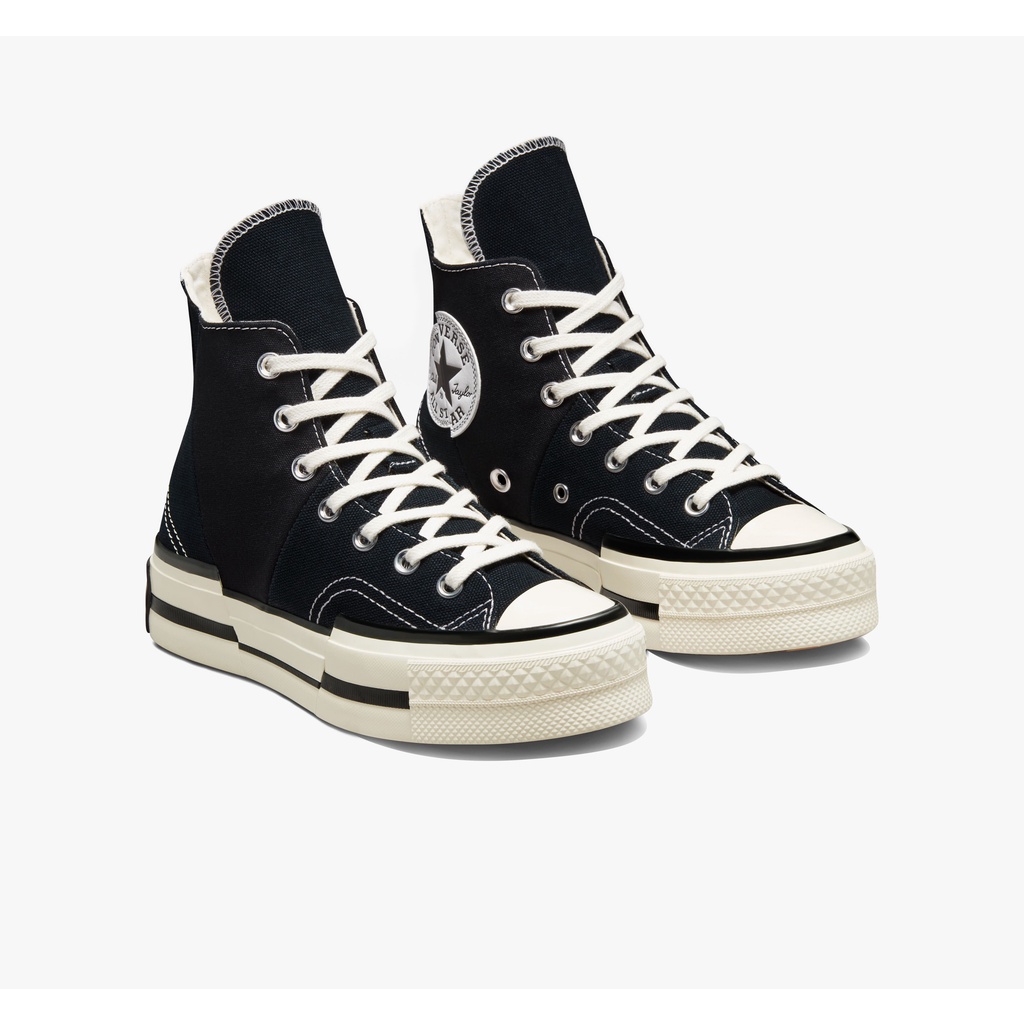 Jual Converse 70S HI Plus Black White Egret 100% Original Sneakers ...