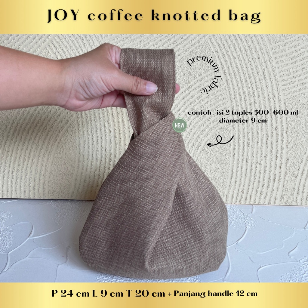 Jual Joy Knotted Bag 24x9x20 Tas korea aesthetic hampers goodie bag
