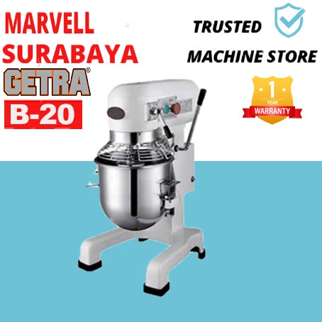 Jual Planetary Mixer / Mixer Roti Kue 6kg 20 Liter GETRA B-20 GARANSI ...