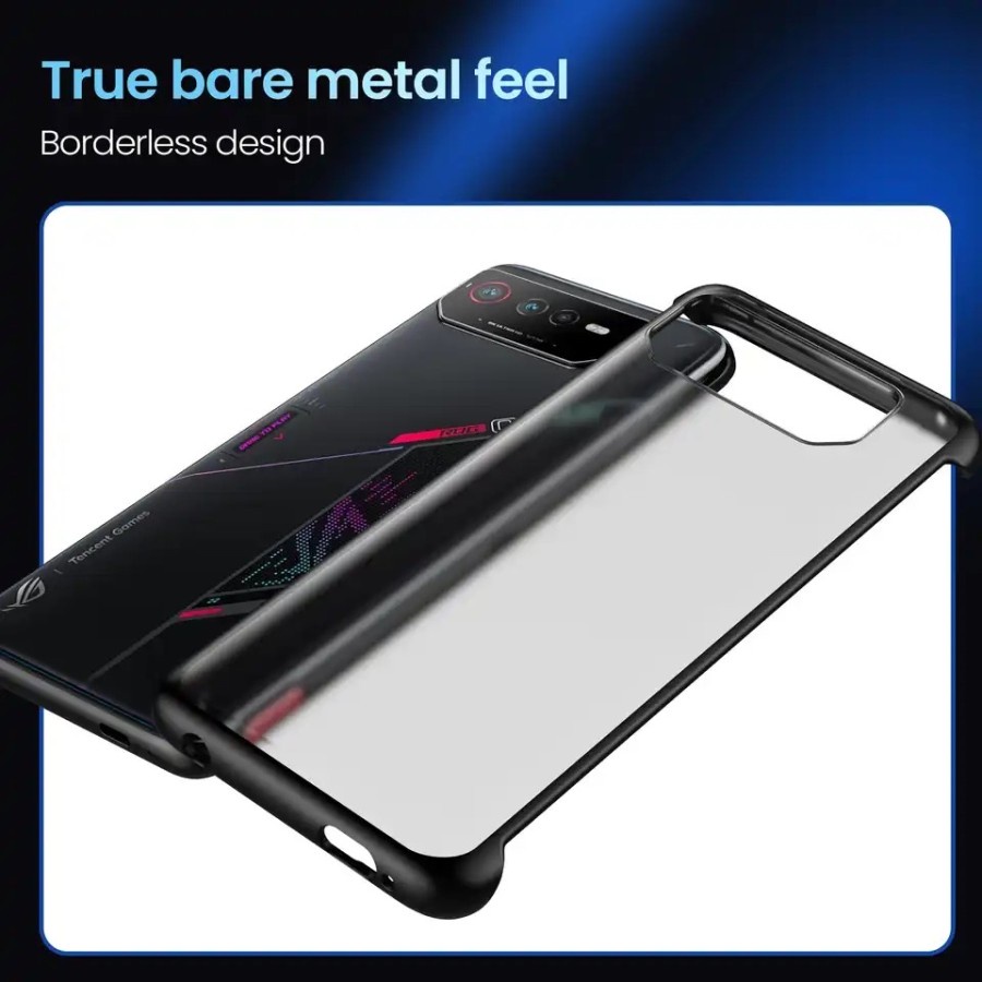 GOKEN Cover Portafoglio In Pelle PU Per ASUS ROG Phone 6/6 Pro – Con Slot Carte, Supporto Magnetico E Stand, Nero