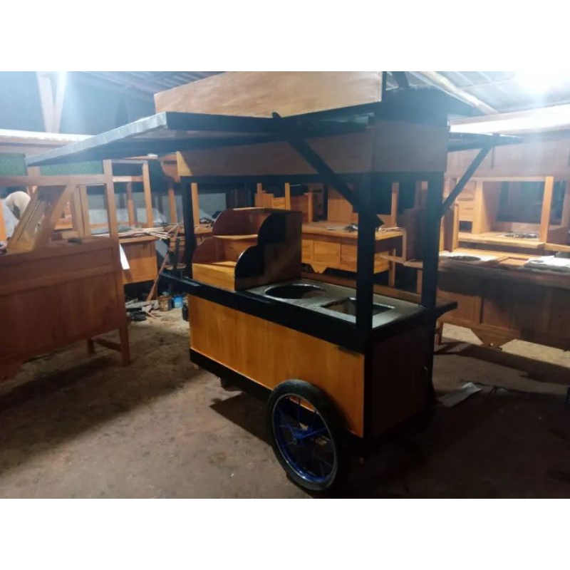 Jual Gerobak Roti Bakar Tungku Dua | Shopee Indonesia
