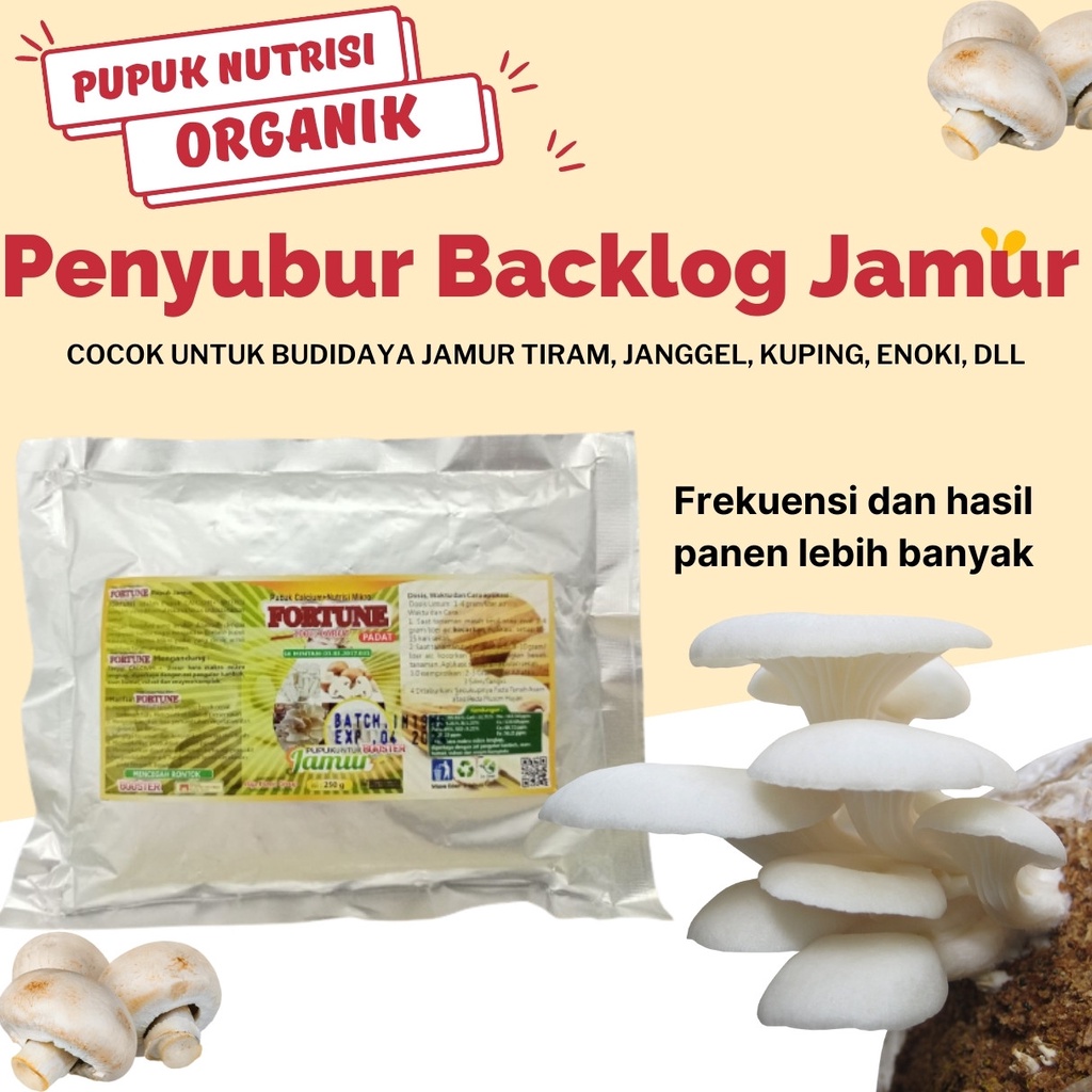 Jual Pupuk Jamur Cepat Tumbuh Lebat, Pupuk Nutrisi Penyubur Jamur ZPT
