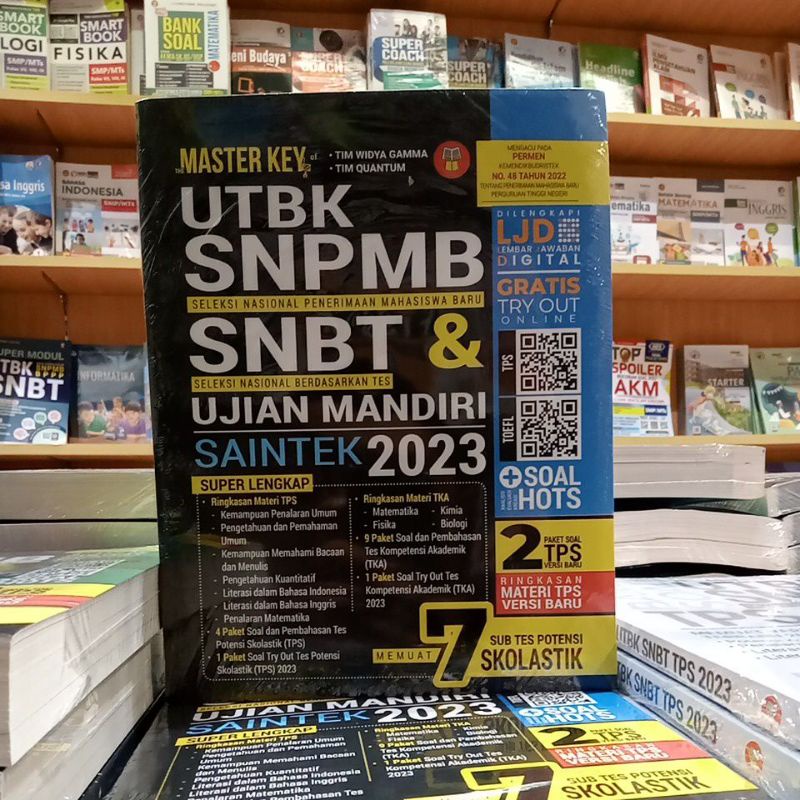 Jual Master Key Utbk Snpmb Snbt And Ujian Mandiri Saintek 2023 Shopee