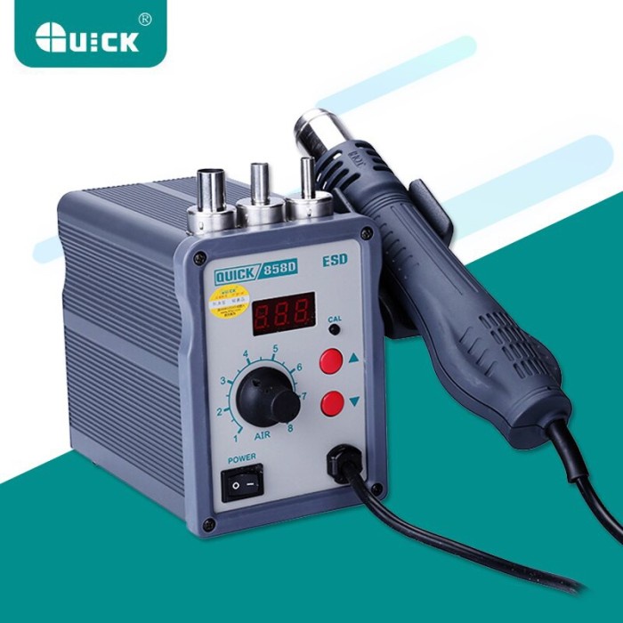 Jual QUICK 858D 858 Desoldering Blower Heat Gun SMD Rework Solder ...