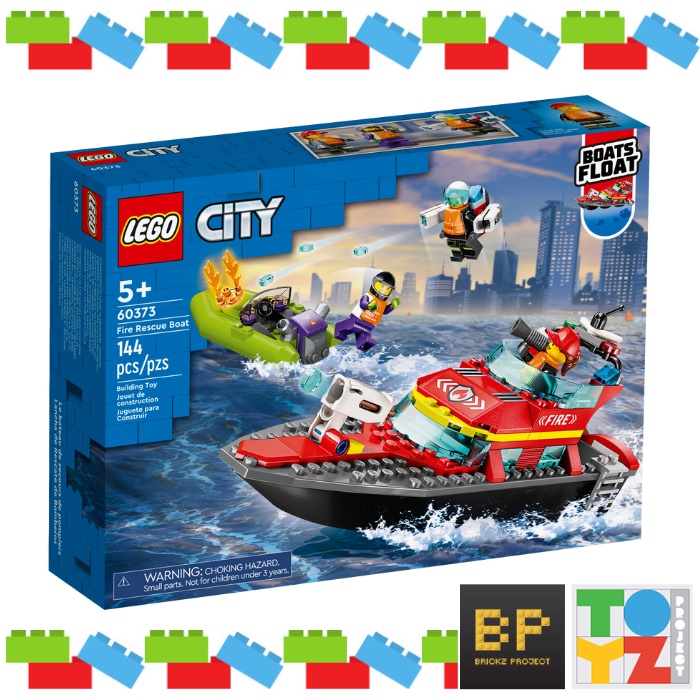 Jual Lego 60373 City - Fire Rescue Boat | Shopee Indonesia