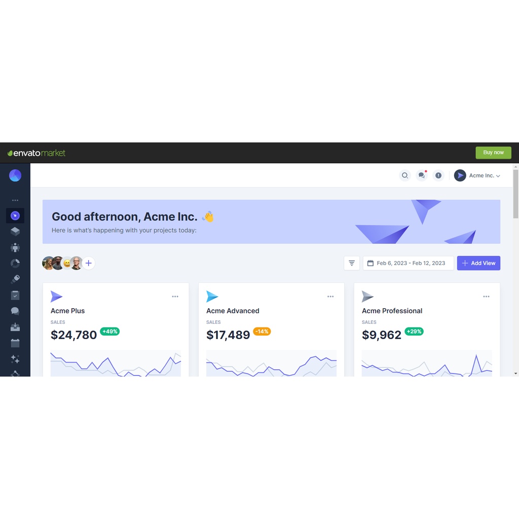 Jual Mosaic - Tailwind CSS Admin Dashboard Template | Shopee Indonesia